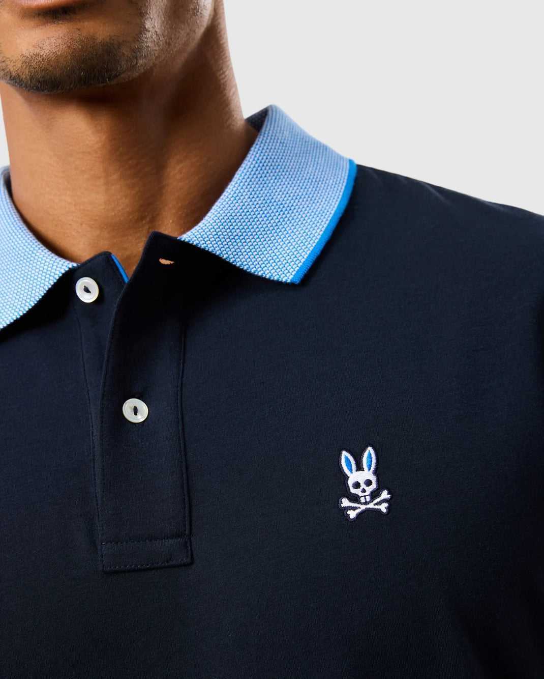 Polos Psycho Bunny Northlake Jersey Polo Bleu Marine Homme | UZJ-42349499